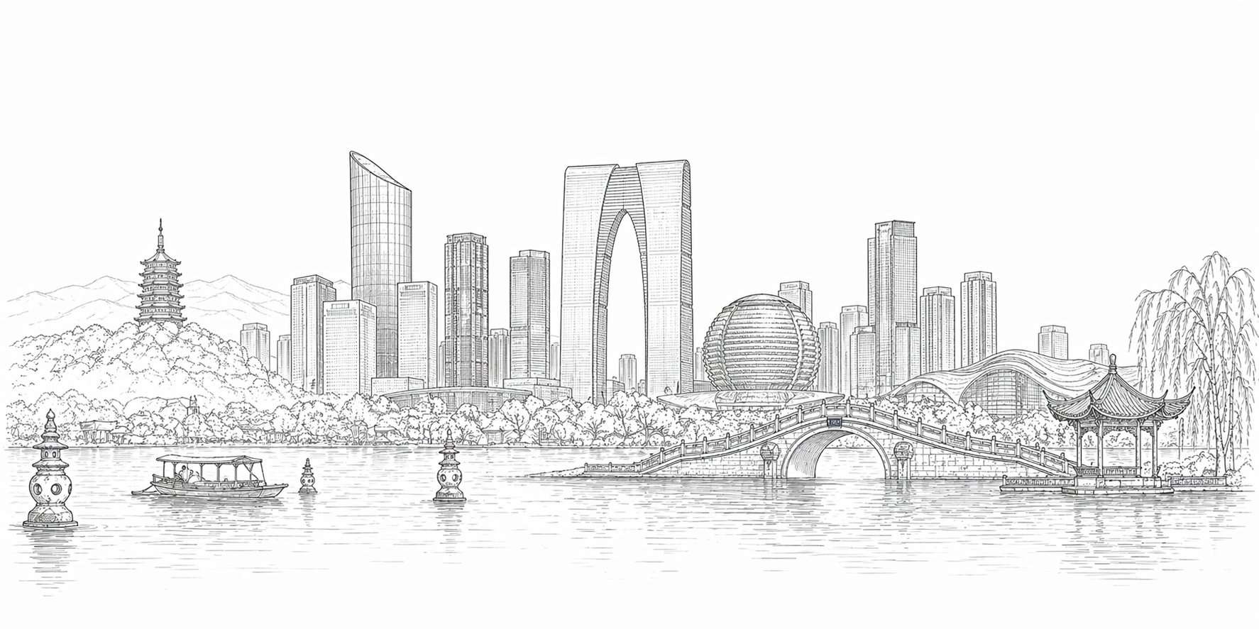 杭州城市天际线